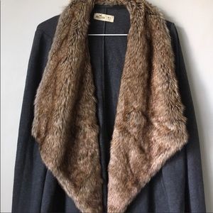 Hollister fox fur coat